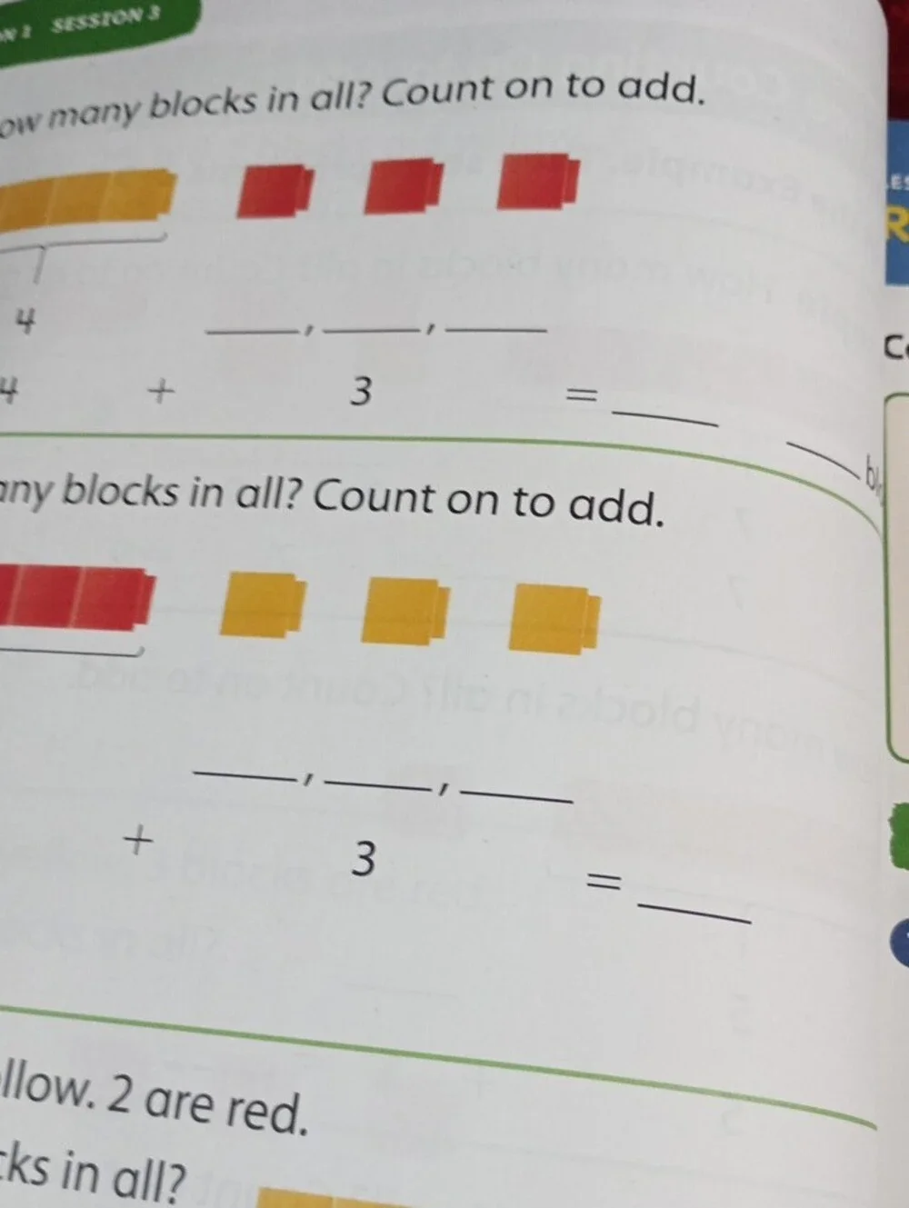 Mathematics Workbook - Red/Cream Cover (Grade 1, Volume 1)